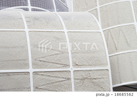 Close up very dirty air conditioner filter Close up very dirty air conditioner filter 18685562