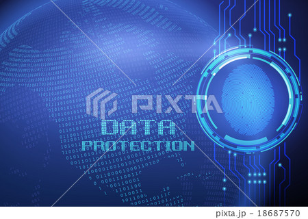 fingerprint and data protection on digital screen 18687570