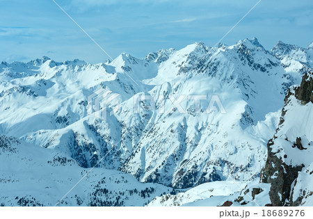 Silvretta Alps winter view (Austria). 18689276