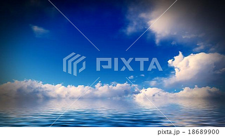 Beautiful sunset over sea 18689900