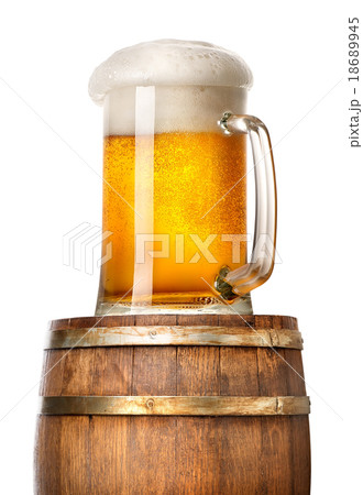 Light beer on cask 18689945