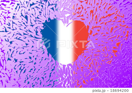 Heart with flag of france for "Pray for Paris" 18694200