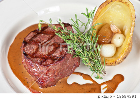 grilled beef steak 18694591