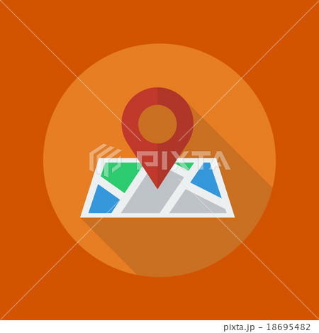 Travel Flat Icon. Map 18695482