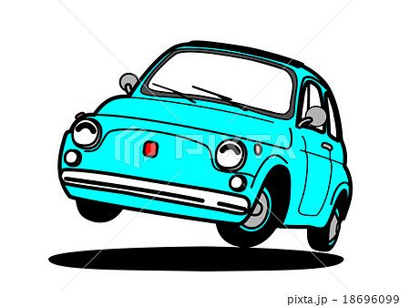青いコンパクトカー 青いコンパクトカー 18696099