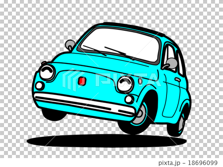 Blue compact car 18696099