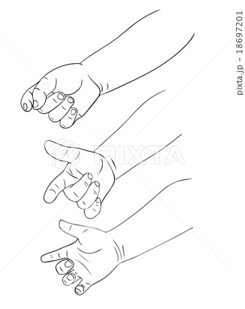 isolated hand 18697201