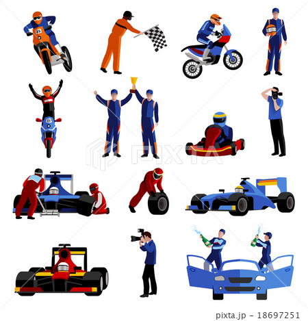 Race Icons Set 18697251