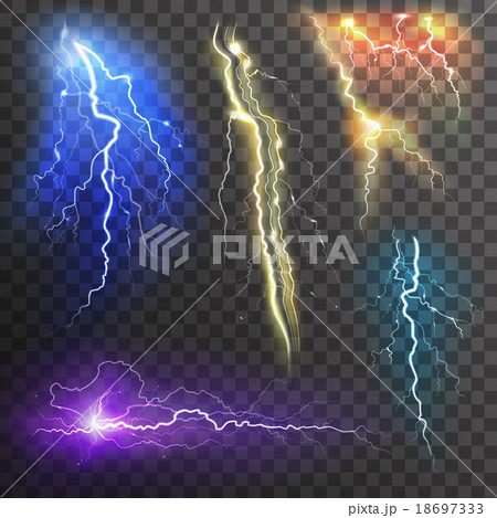 Lightning Transparent Set 18697333