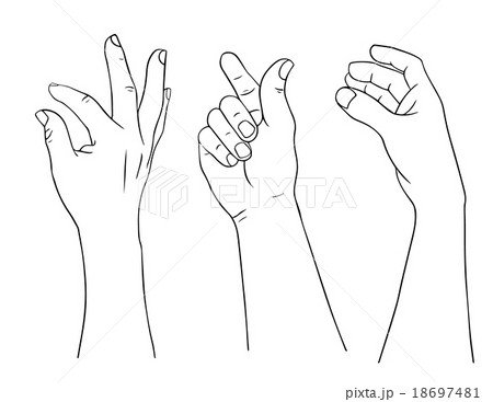 isolated hand 18697481