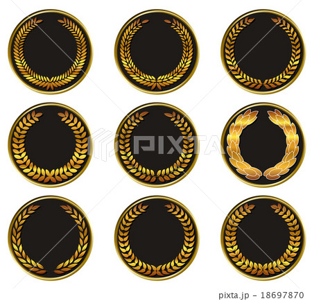 Vector black medal 18697870