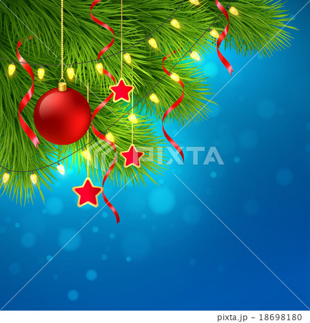Christmas tree decoration. Vector illustration 18698180