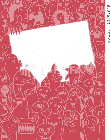 Hand drawn Aliens and Monsters cartoon doodle Hand drawn Aliens and Monsters cartoon doodle 18702349