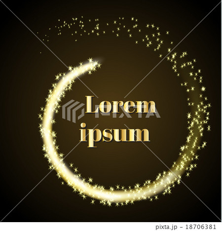 Illustartion of Gold glittering star Illustartion of Gold glittering star 18706381