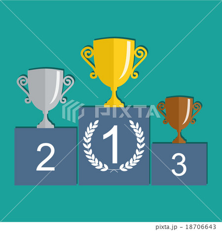 Gold, Silver and Bronze Trophy Gold, Silver and Bronze Trophy 18706643