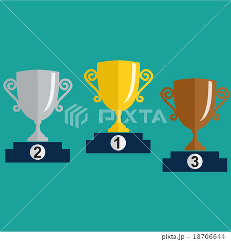 Gold, Silver and Bronze Trophy  18706644