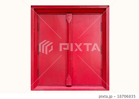 Red window isolated on white background Red window isolated on white background 18706835