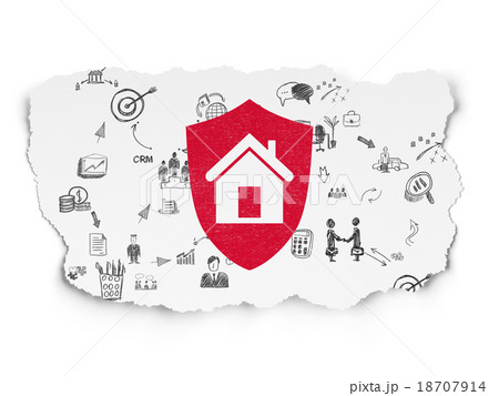 Finance concept: Shield on Torn Paper background Finance concept: Shield on Torn Paper background 18707914