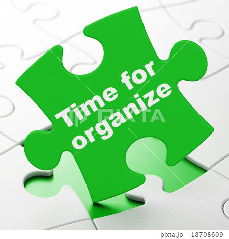 Timeline concept: Time For Organize on puzzle Timeline concept: Time For Organize on puzzle 18708609