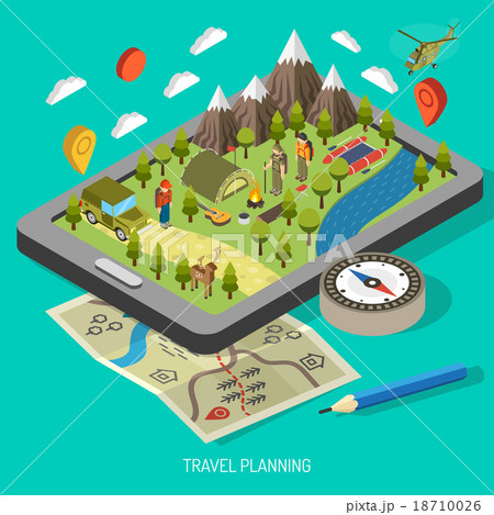 Hiking And Camping Design Concept  18710026