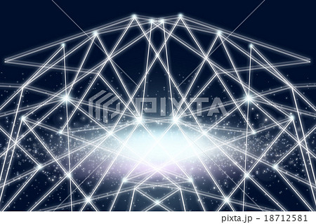 White lines and dots  18712581