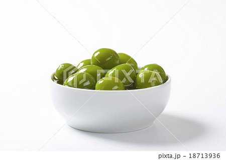 Green olives in oil Green olives in oil 18713936