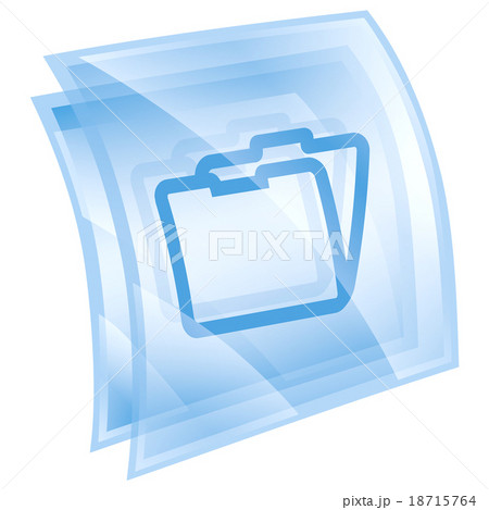 Folder icon blue, isolated on white background 18715764