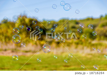 The rainbow bubbles 18716264