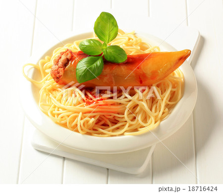 Stuffed pepper and spaghetti Stuffed pepper and spaghetti 18716424