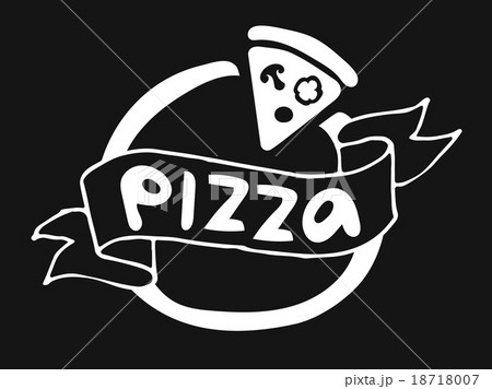 Pizza flat icon logo template vector 18718007
