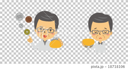 Wallet and middle-aged man Wallet and middle-aged man 18718106