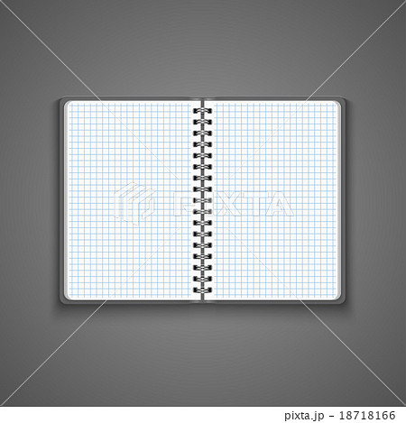 Vector Realistic Blank Open Notebook 18718166