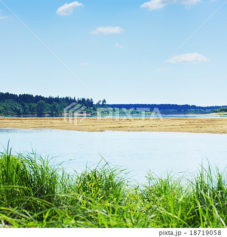 Calm River at Summer 18719058