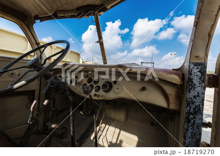 the old military vehicle 18719270