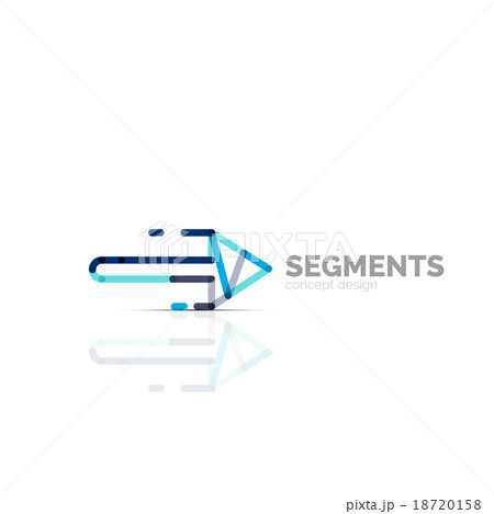 Arrow icon vector logo. Company branding element Arrow icon vector logo. Company branding element 18720158