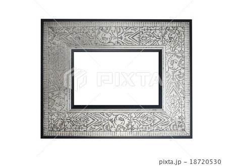gray metal frame on a white background 18720530