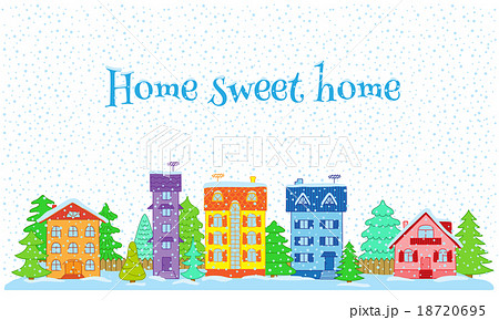 Houses in winter Houses in winter 18720695