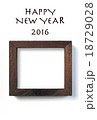 シンプル木製フレーム余白 18729028