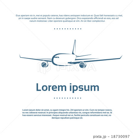 Aircraft Plane Logo Color Icon Vector  18730097