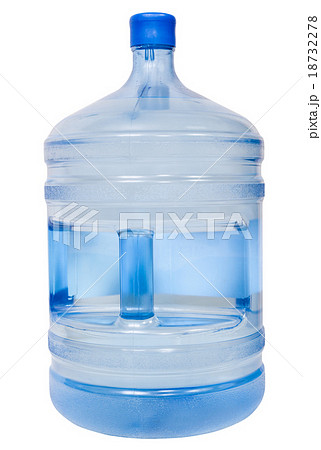 closed 19 liter plastic bottle with drinking water 18732278