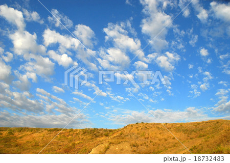 desert and blue sky desert and blue sky 18732483