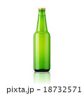 Green beer bottle template. 18732571