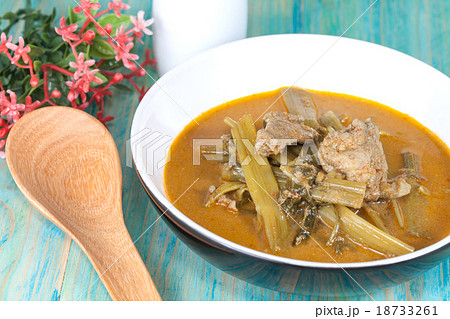 Cockle curry with Morning glory , 18733261