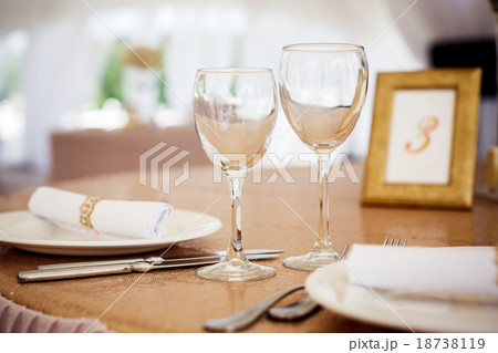 Table setting for celebration Table setting for celebration 18738119