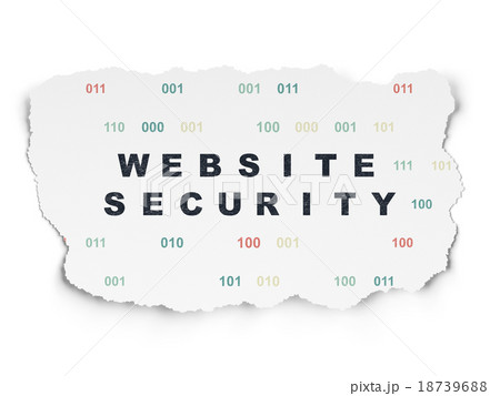 Web development concept: Website Security on Torn 18739688