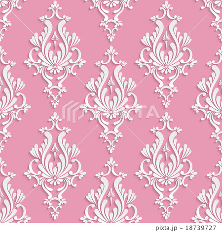 Vector Floral Damask Seamless Pattern Vector Floral Damask Seamless Pattern 18739727