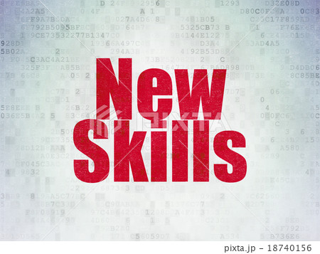 Learning concept: New Skills on Digital Paper 18740156
