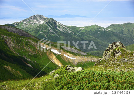 水晶小屋より黒部五郎岳 18744533