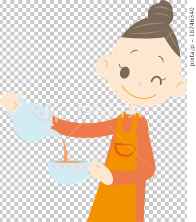 媽媽倒茶 18746340