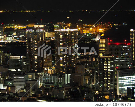 都市風景　港区と東京港 18746373